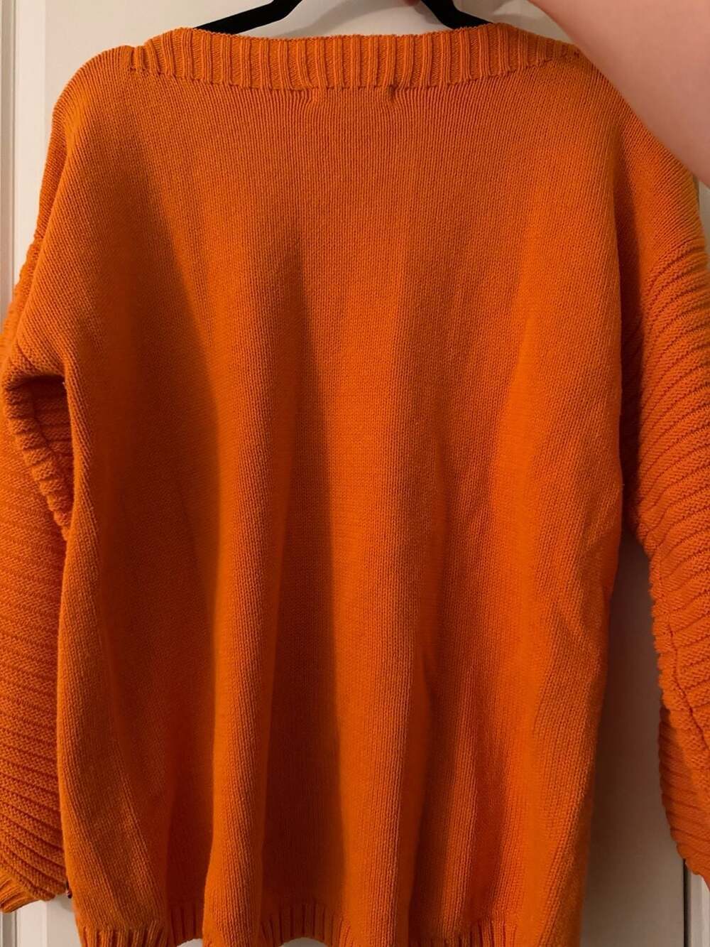 Bass Orange Cable Knit Sweater M - Picture 8 of 8